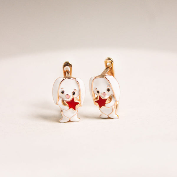Kids Bunny & Star Earrings