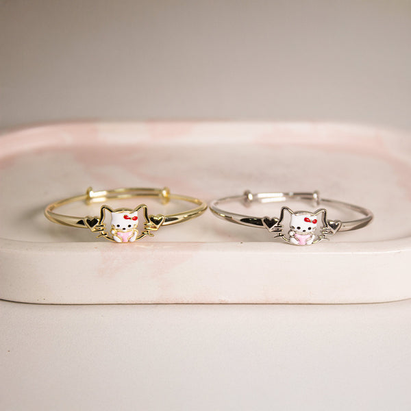 Adorable Cat Bangle Bracelet – A Sweet & Stylish Accessory 🐱💖