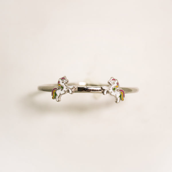 Magical Unicorn Open Bangle Bracelet – Enchanting & Playful 🦄✨