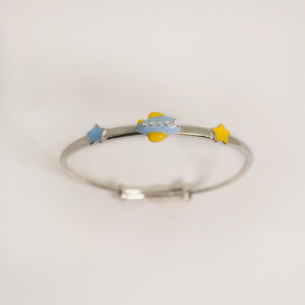 Outer Space-Themed Bangle Bracelet