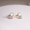 Shooting Star Enamel Stud Earrings