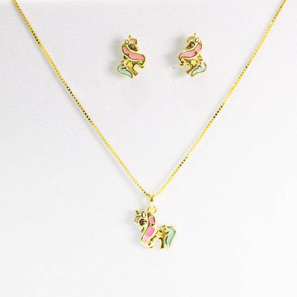 Magical Unicorn Jewelry Set - Gold
