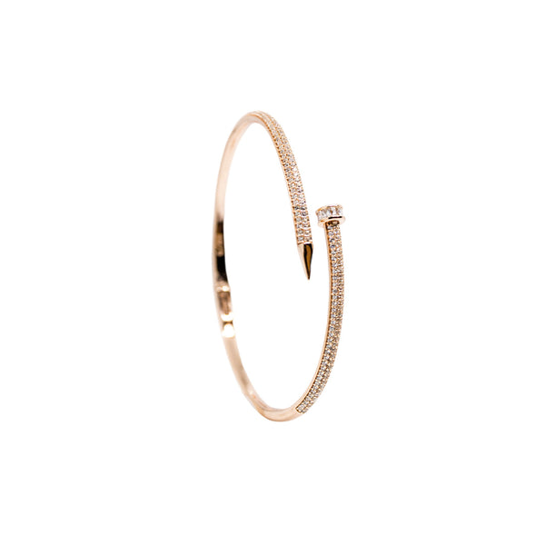 Luxury Nail Bangle – A Bold Fusion of Strength & Elegance