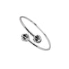 Timeless Love Knot Bangle – Gold & Silver Finishes