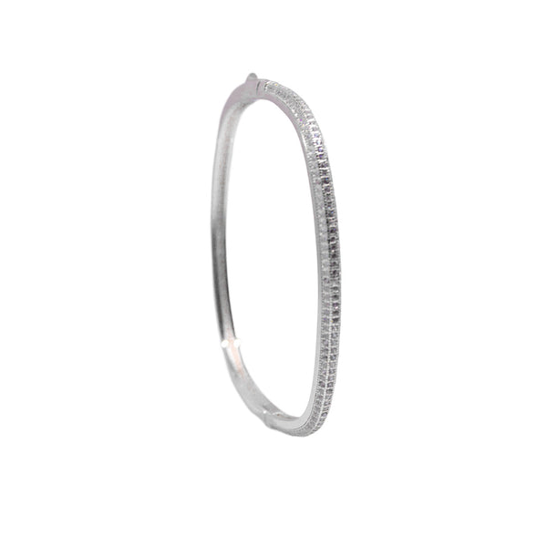 Elegant Dual-Layer Pave Bangle – A Timeless Statement Piece