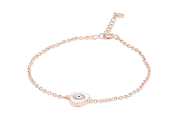 Evil Eye Enamel Chain Bracelet