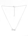 Sparkling Open Heart & Solitaire Crystal Necklace