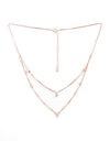 Layered Butterfly Charm Necklace