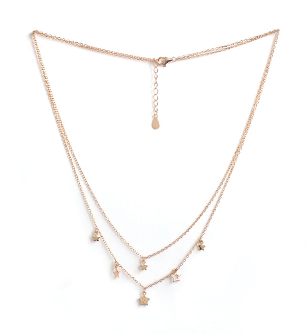 Layered Star Charm Necklace