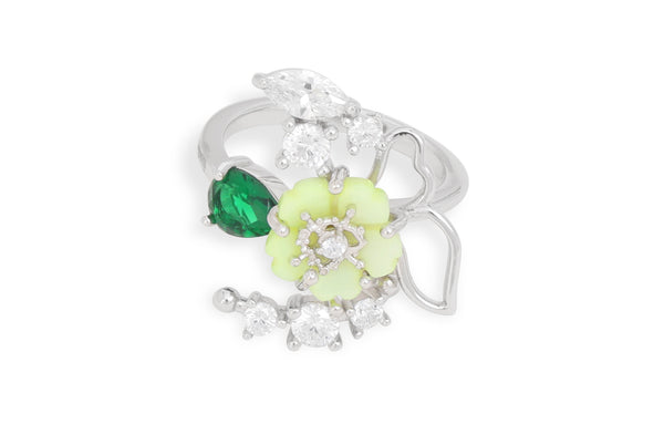 Floral Vine Statement Adjustable Ring