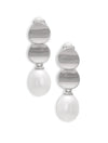 Luna Pearl Disc Danglers