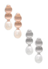 Luna Pearl Disc Danglers