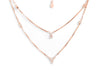 Layered Butterfly Charm Necklace