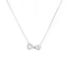 Sparkling Open Heart &amp; Solitaire Crystal Necklace
