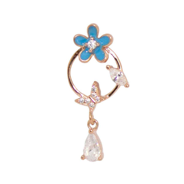 Enamel Flora Drops - RoseGold