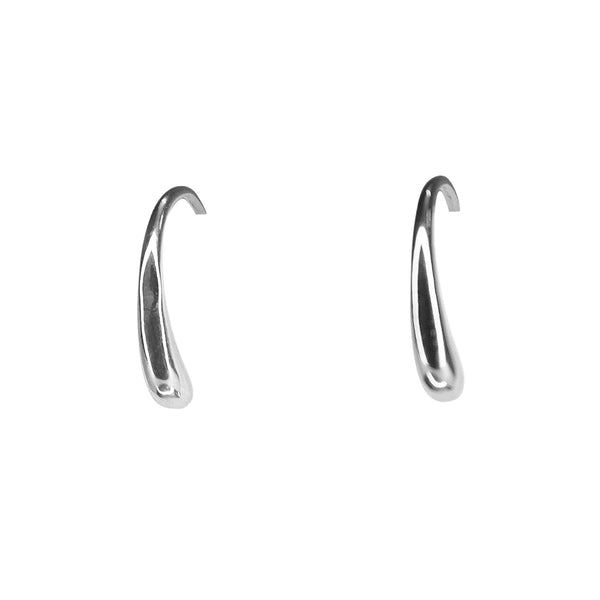 Open Hoop Earrings - Silver