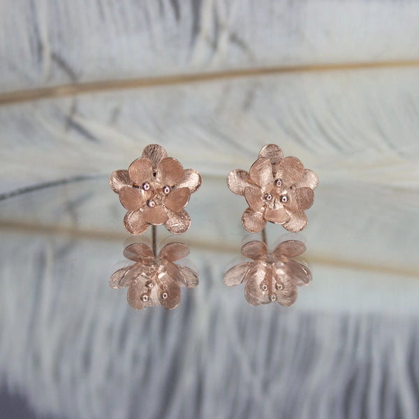 HandcraftedFlower Stud Earrings