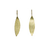 Gold Leaf Drop Earrings – Elegant & Minimalist