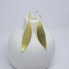 Brushed Leaf Drop Earrings