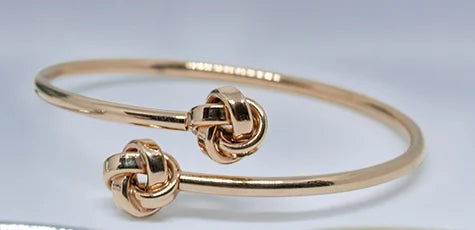 Eterna Knot Open Cuff Bracelet