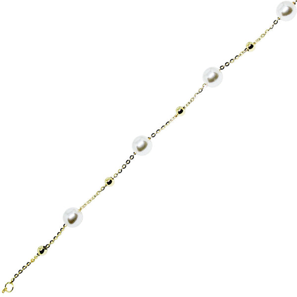 Delicate Pearl Station Bracelet