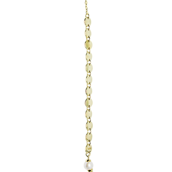 Gold Disc Chain Bracelet