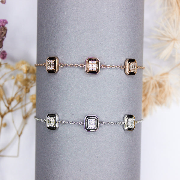 Geometric Spark Link Bracelet