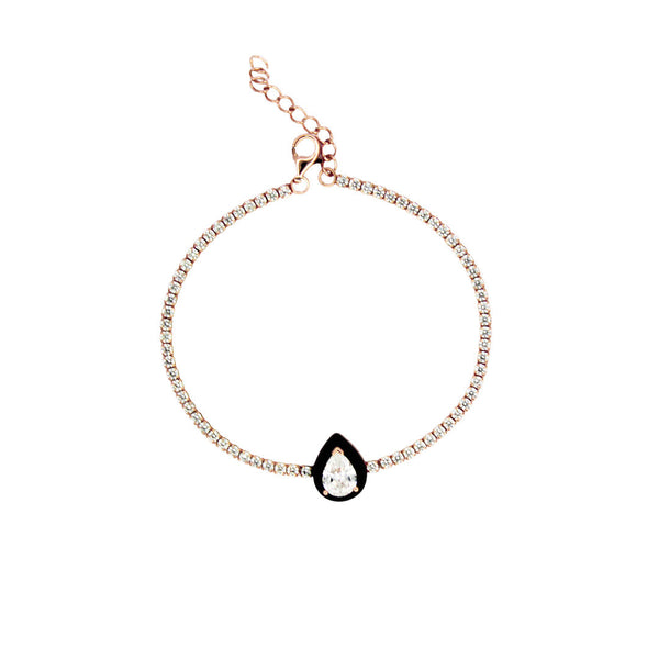 Teardrop Solitaire Chain Bracelet