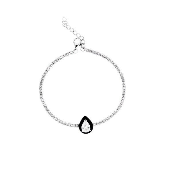 Teardrop Solitaire Chain Bracelet