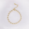 Floral Tennis Bracelet - Gold