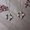 Floral Halo Crystal Necklace