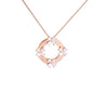 Floral Halo Crystal Necklace