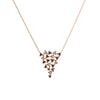 Geometric Triangle Cluster Necklace