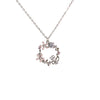 Rosé Bloom Circle Necklace