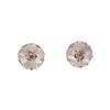 Elegant Mother of Pearl Floral Stud Earrings (MOP)