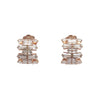 Baguette-Cut Crystal Huggie Earrings – Gold & Silver Options