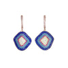 Vibrant Mosaic Drop Earrings – Multicolor Pave Crystal Design