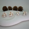 Pearl Bloom Cluster Stud Earrings
