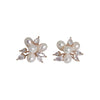 Pearl & Zirconia Floral Studs