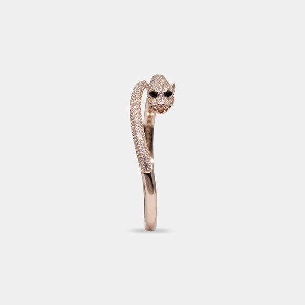 Panther Pavé Open Cuff Bracelet