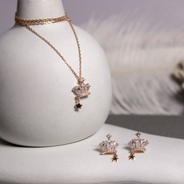 Starlight Crown Pendant Set