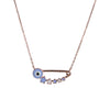 Lucky Star Evil Eye Pendant Necklace