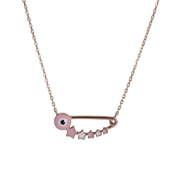 Lucky Star Evil Eye Pendant Necklace