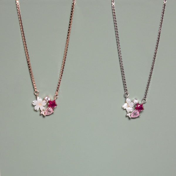Floral Blossom MOP Necklace