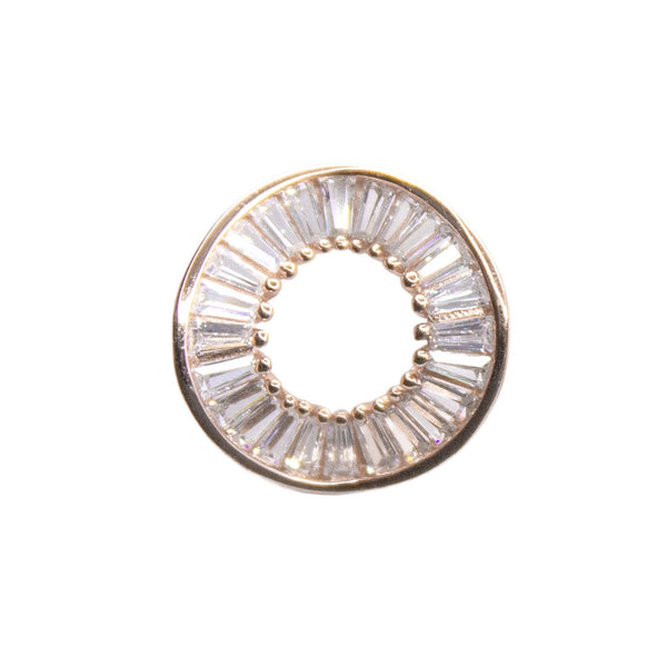 Modern Geometric Baguette Crystal Stud Earrings