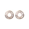 Modern Geometric Baguette Crystal Stud Earrings