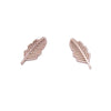 Delicate Feather Stud Earrings