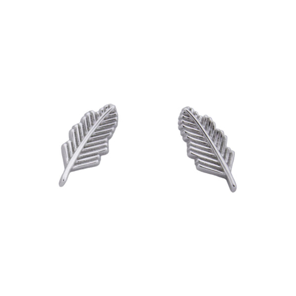 Delicate Feather Stud Earrings