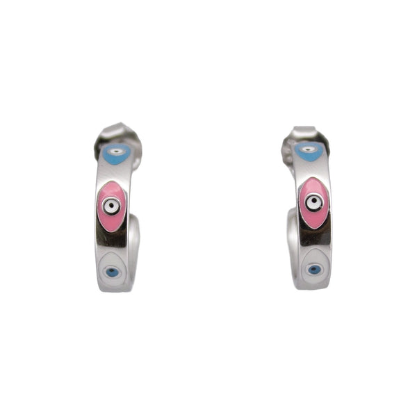 Evil Eye Hoop Earrings – Stylish Protection & Elegance