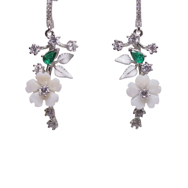 Blossom Vine MOP Drop Earrings